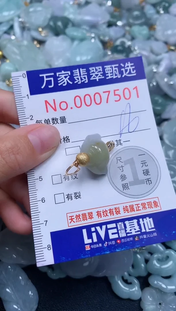 吊坠(不含链)未镶嵌翡翠7501