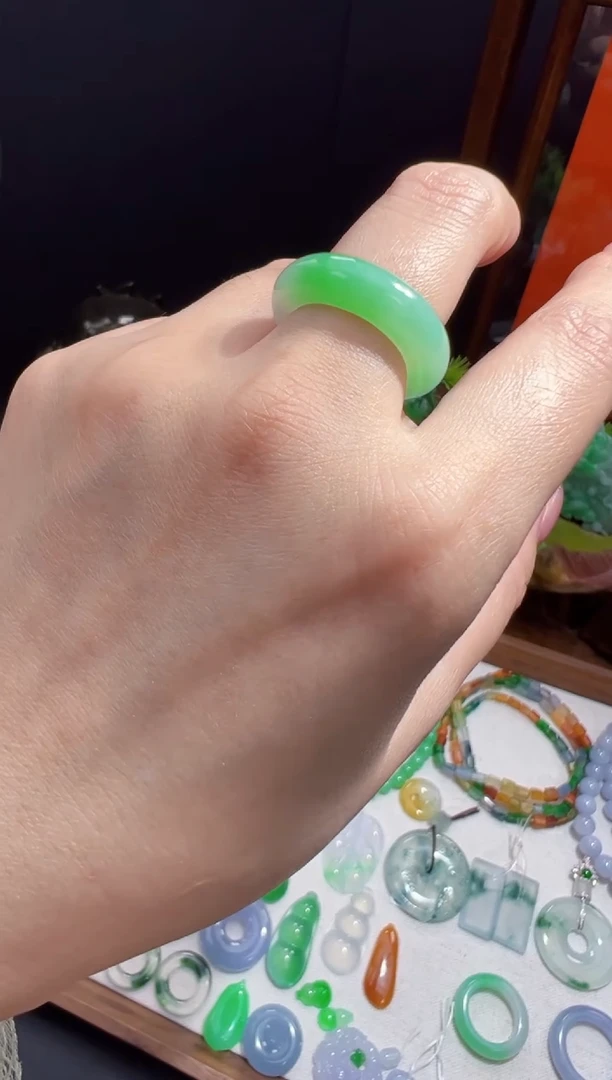 未镶嵌定制翡翠12-13戒圈