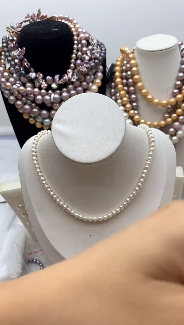 淡水珍珠钛钢颈饰111