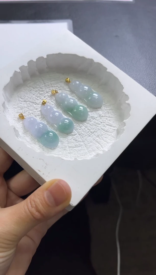 【闪购商品】翡翠颈饰18K金镶嵌A377/多样性发一件/配绳子