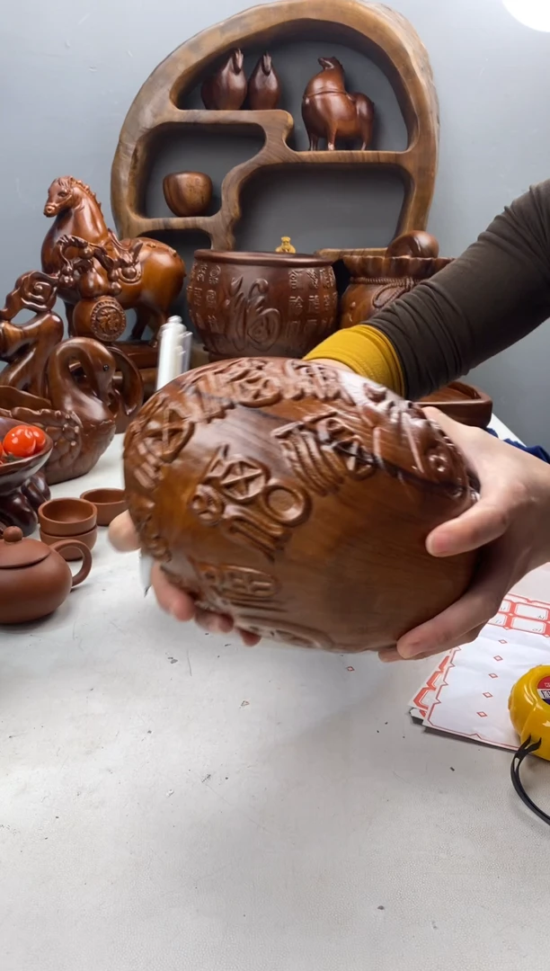 香樟木A8精品满福元宝/尺寸20*13*12