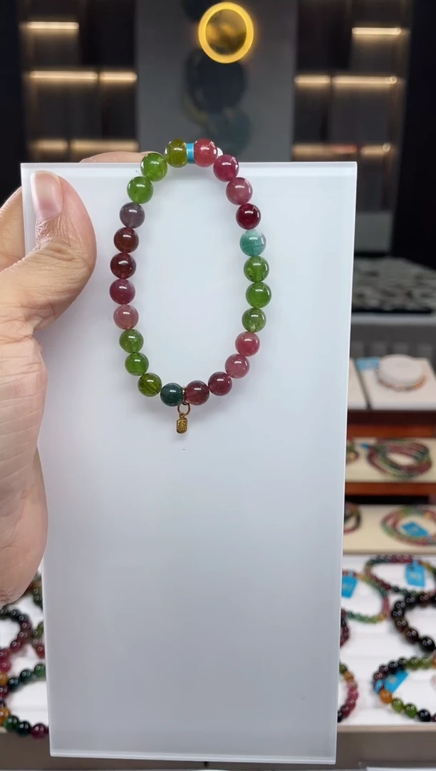 单圈手串未镶嵌碧玺（多样性发一条）Q