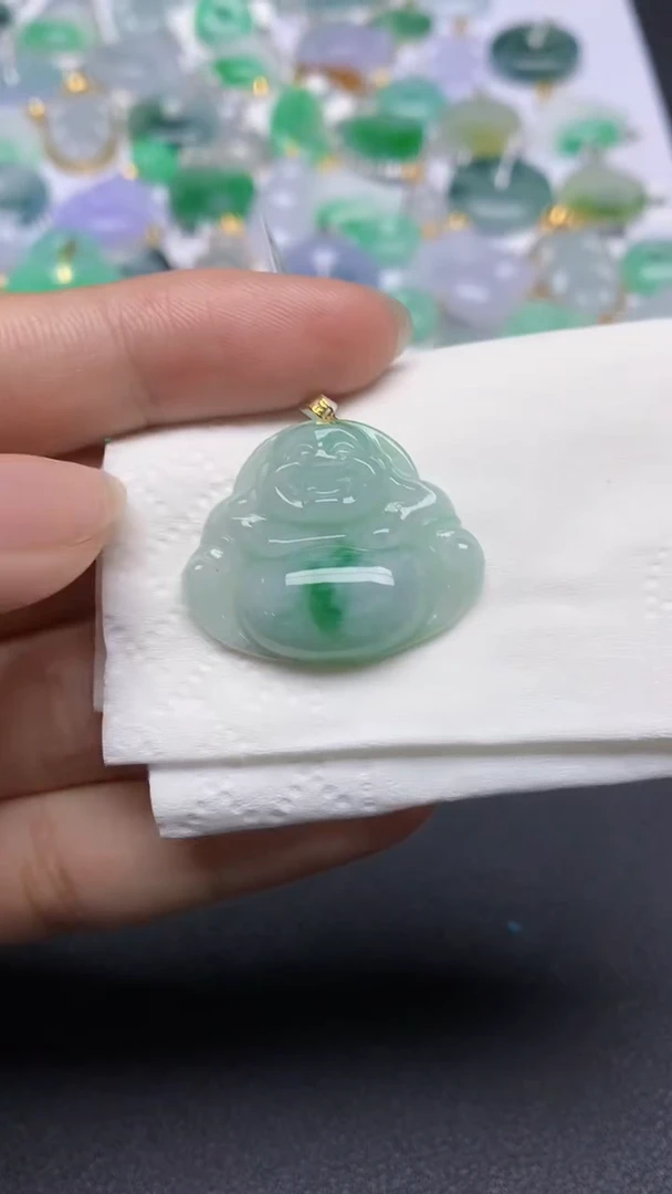 翡翠未镶嵌颈饰天然缅甸a货翡翠