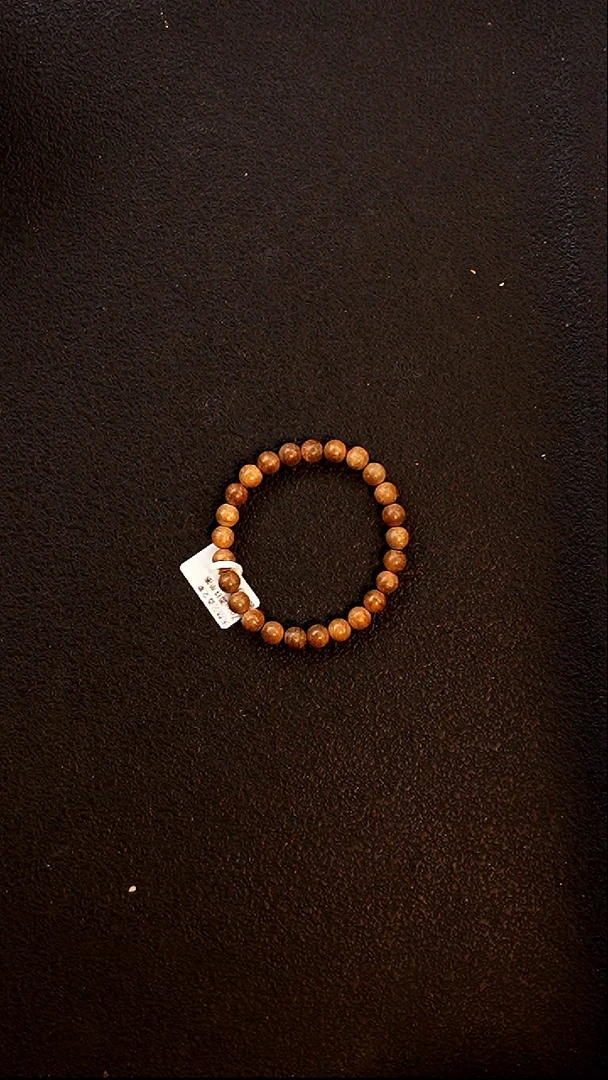 沉香手串7mm天然沉香文莱圆珠单圈