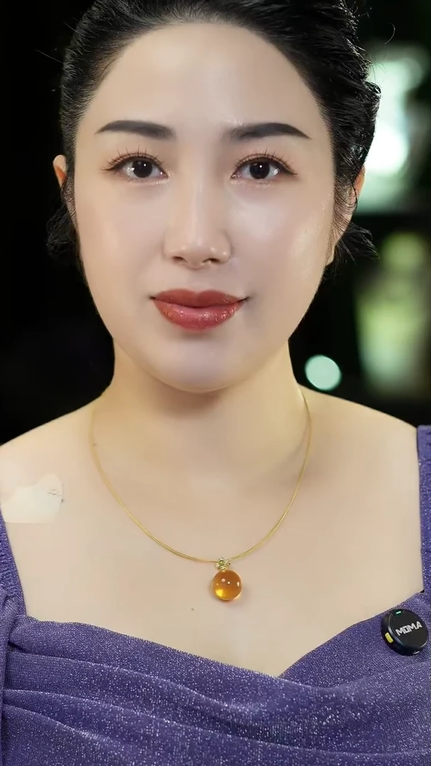 蓝珀吊坠(赠链)未镶嵌蓝珀单珠吊坠16mm