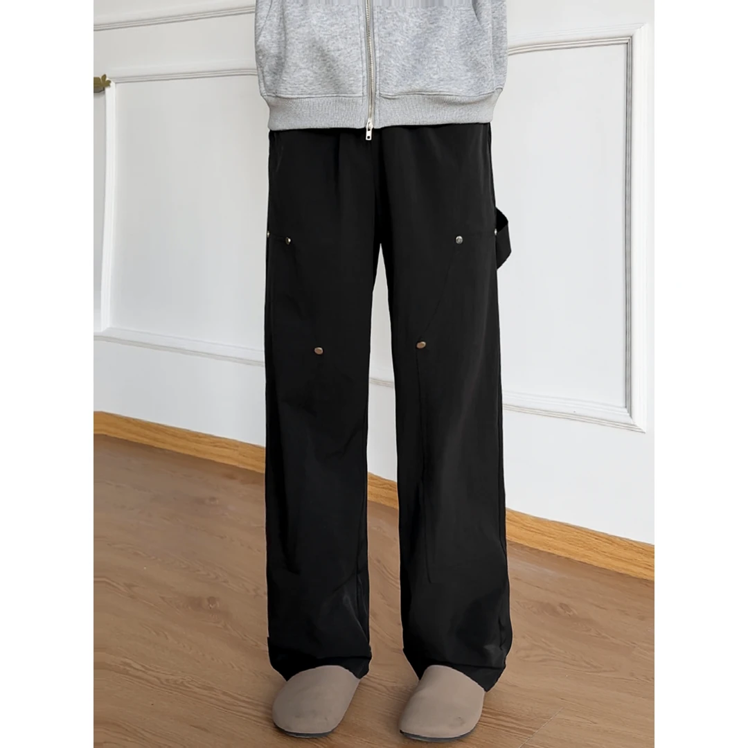 美式高街vibe工装裤男秋季2025新款潮流宽松直筒机能风伐木裤子