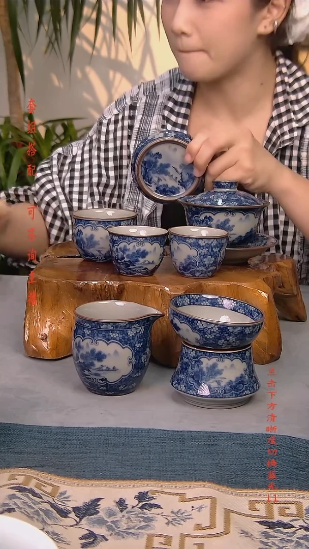 简装家用款7件套 老陶泥开片纹陶瓷茶具