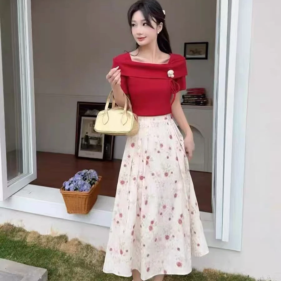 轻熟风小个子套装法式2025风NSI裙子长裙收腰财阀纯欲慵懒风女装