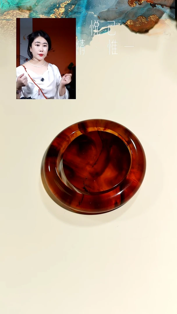 未镶嵌琥珀手镯圈口61-62手镯+镯心