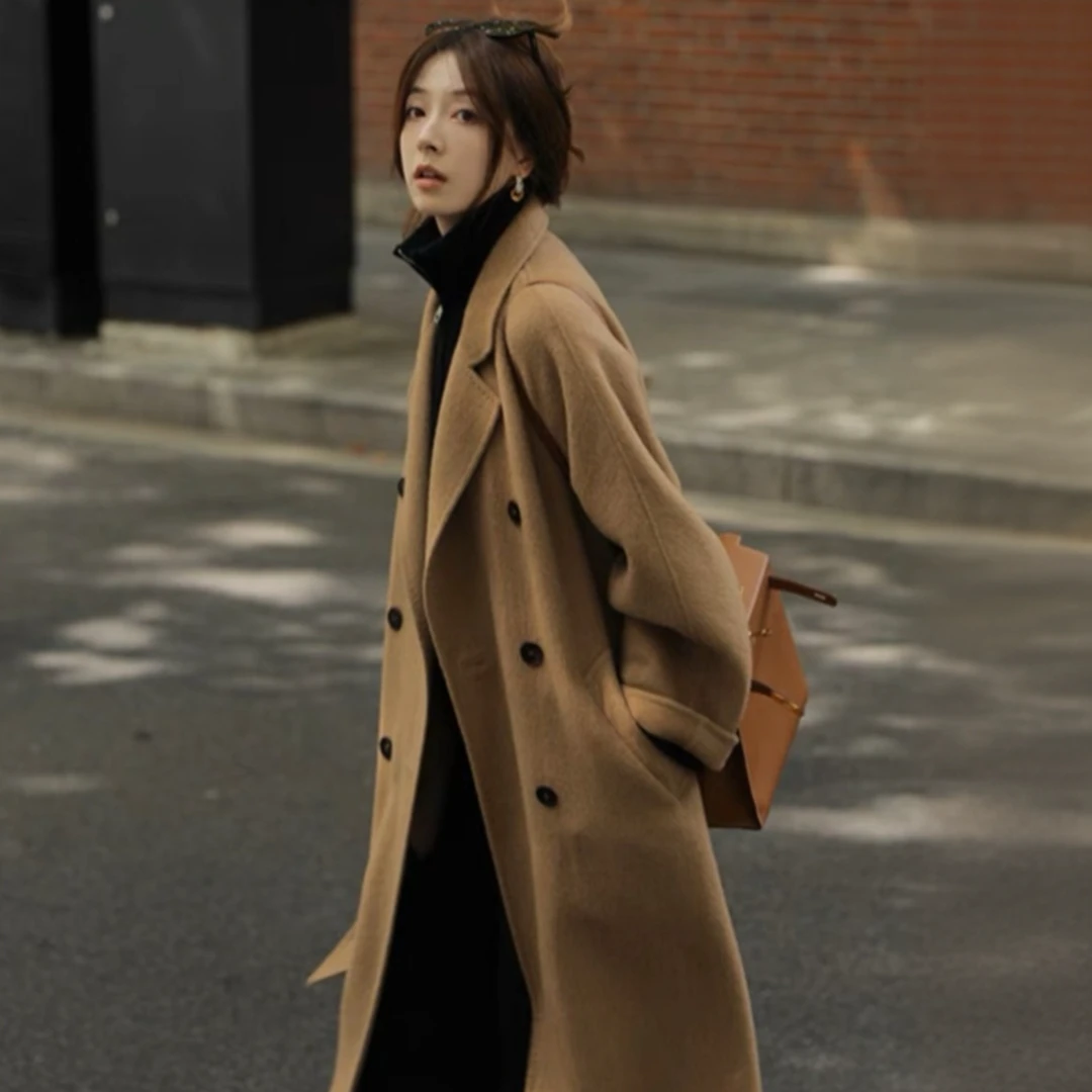 2025新款女装【100%骆驼绒 】经典801此生必入Max高端双面绒大衣w