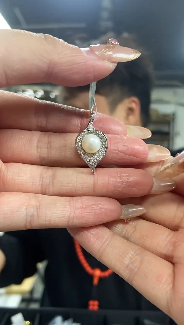 【闪购商品】淡水珍珠吊坠(不含链)未镶嵌多样性发其一颜色微差