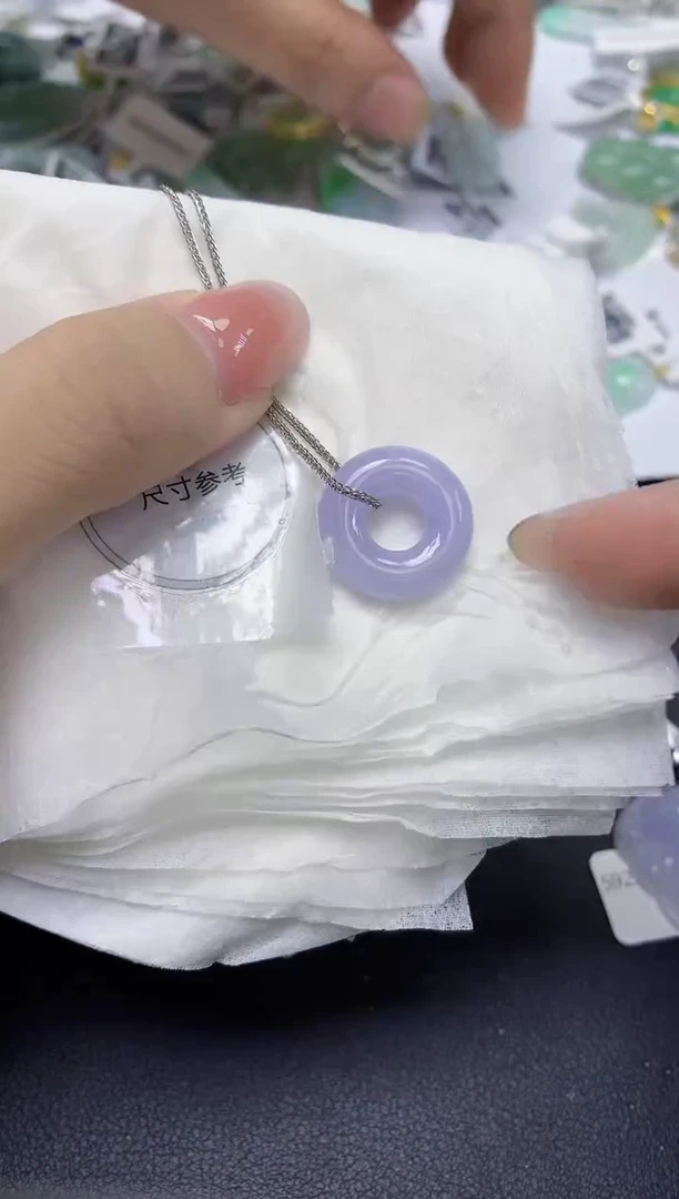 颈饰未镶嵌翡翠天然缅甸翡翠A货多样性发一件