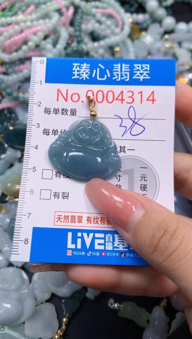 翡翠未镶嵌颈饰4314