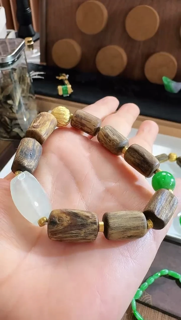 未镶嵌手链翡翠手串