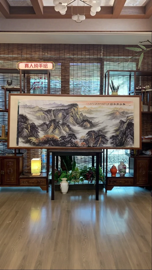 国画国画纯手绘纯实木205*85cm
