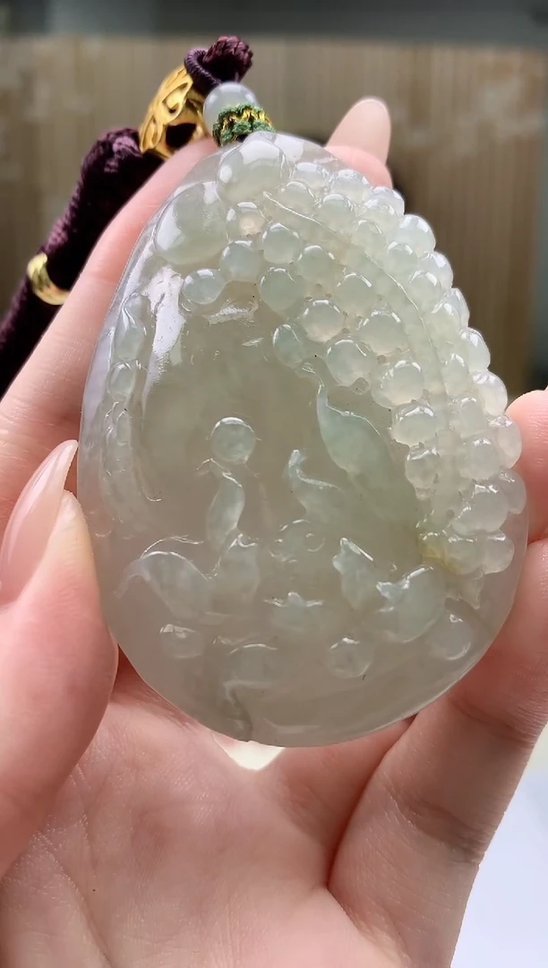 定制翡翠未镶嵌4917jw-毛货挂件55