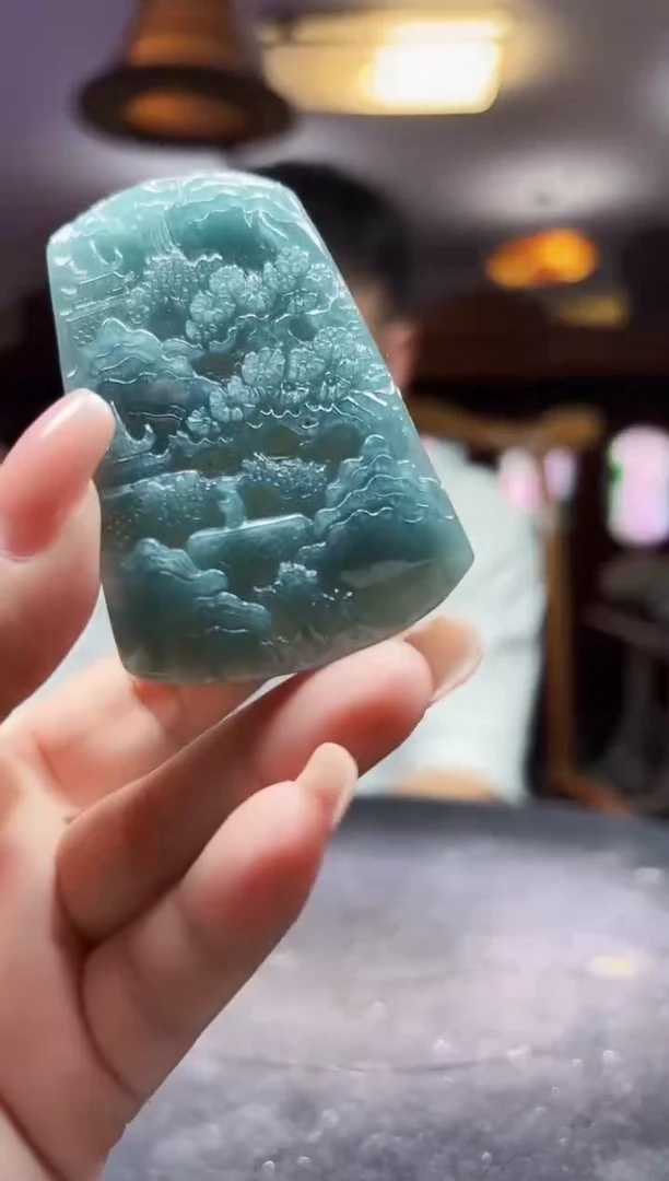 颈饰未镶嵌翡翠08/1023/C/山水