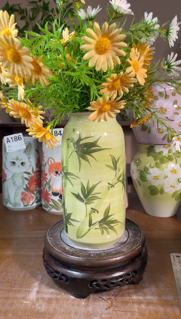 瓶景德镇手绘陶瓷花瓶