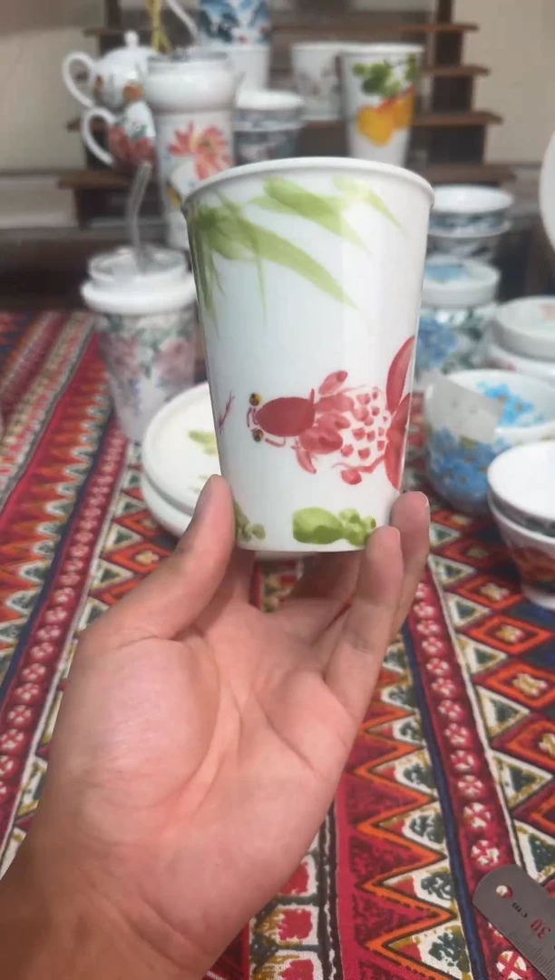 瓷景德镇高温釉下手绘陶瓷