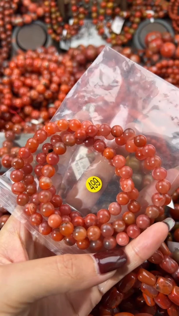 未镶嵌手串南红玛瑙7+