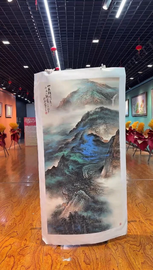 【闪购商品】国画孙桂国老师字画带亲笔合影证书30-185