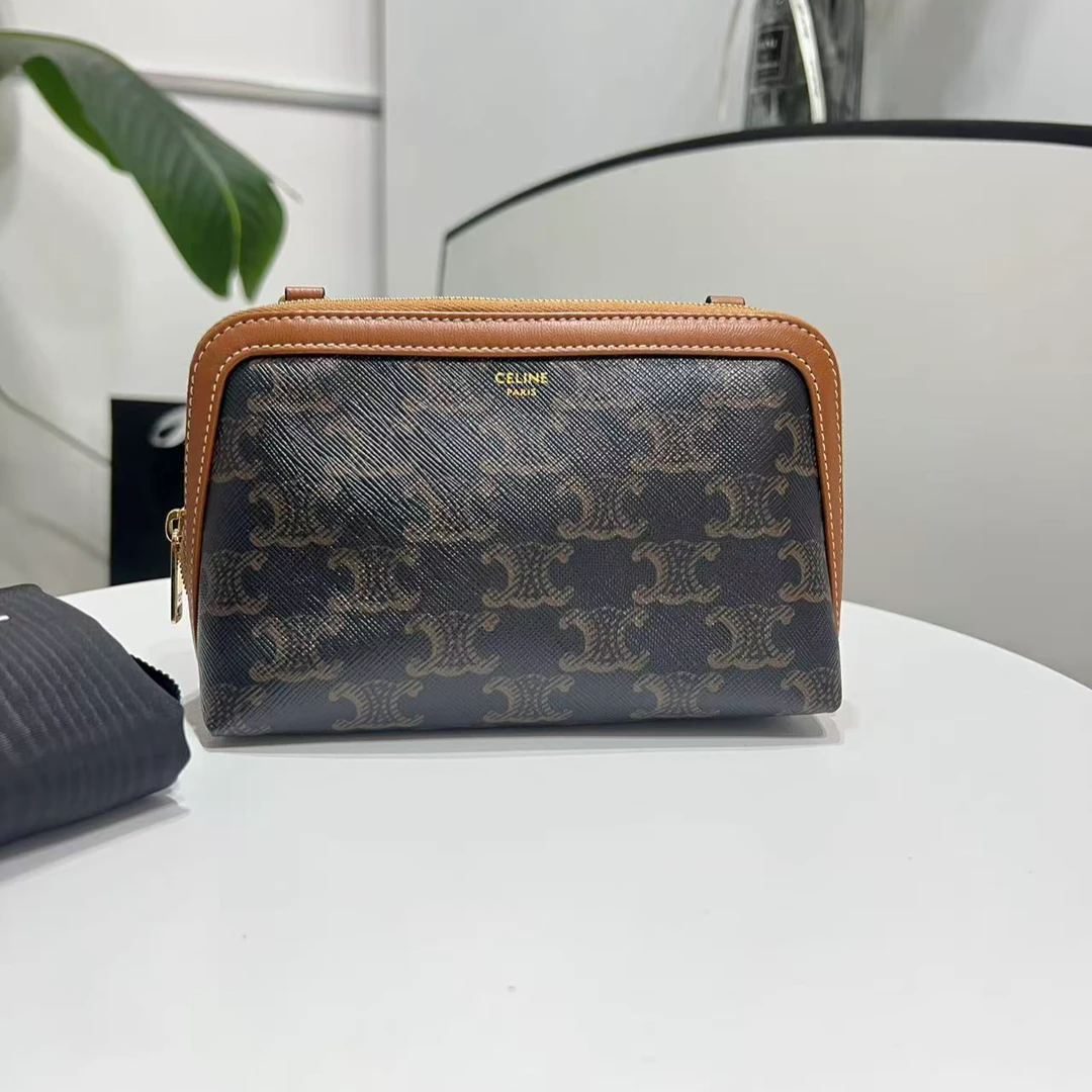 95新 Celine/思琳 老花凯旋门贝壳/单肩时尚女士包