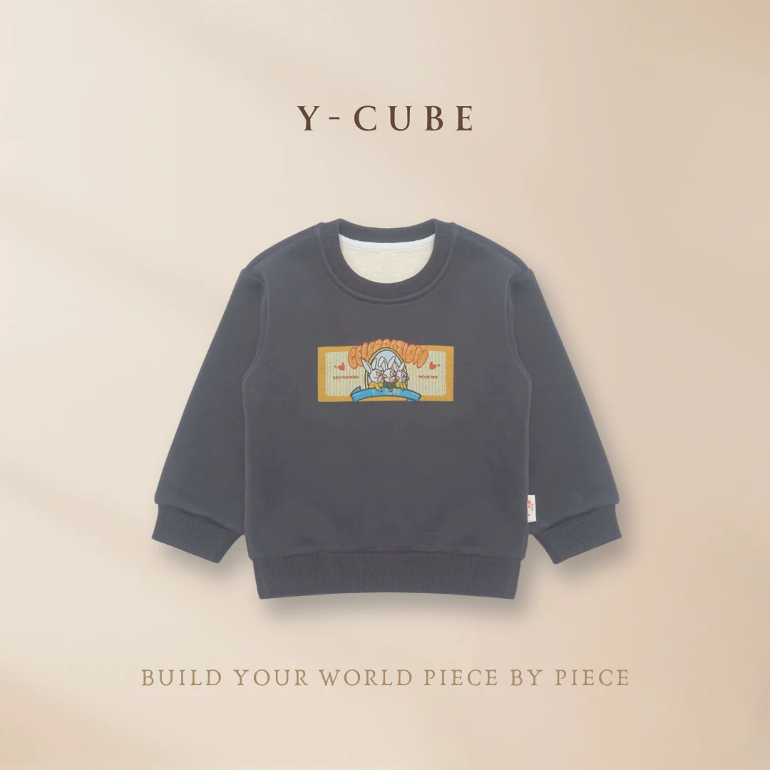 Y-CUBE查理家族 -「萌兔嘉会」童趣加绒卫衣