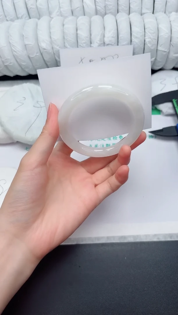 未镶嵌手镯和田玉57-55.3BY