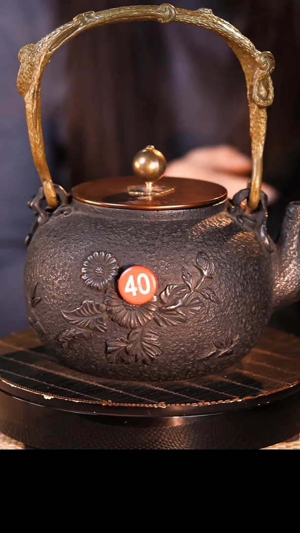 手工壶日本回流砂铁壶煮茶煮水-红40