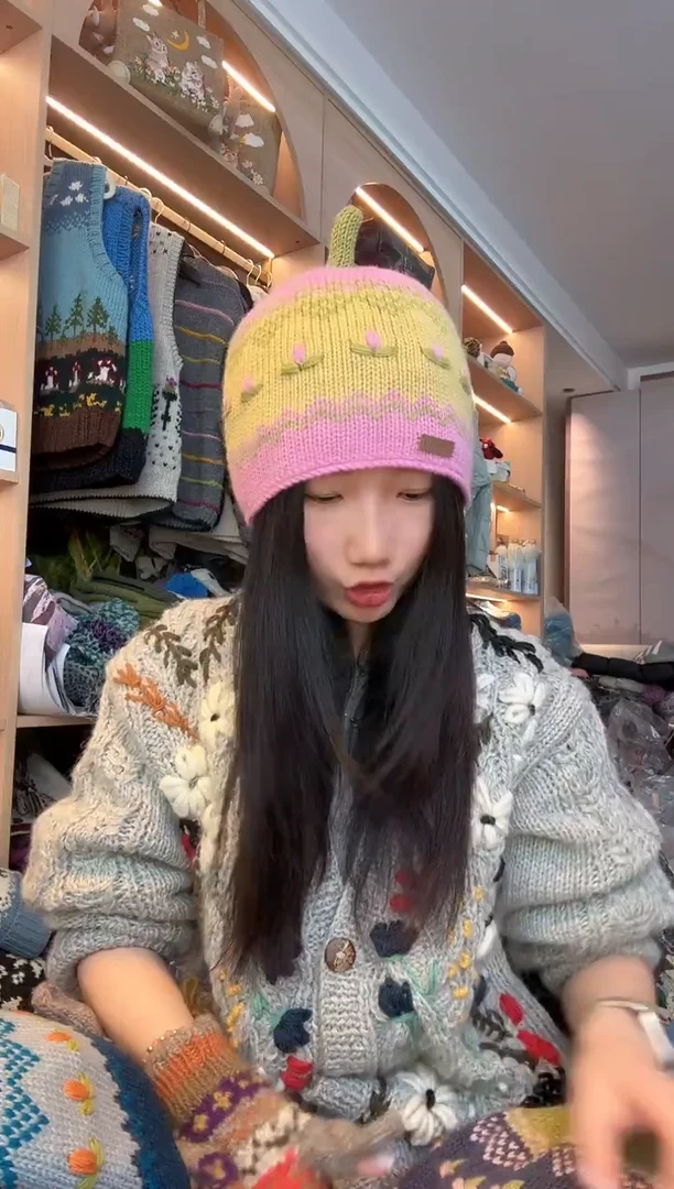 羊毛黄粉三叶草 帽