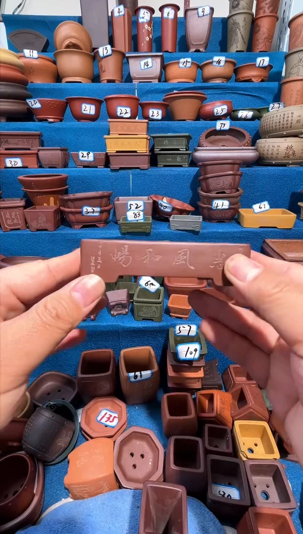 【闪购商品】紫砂紫砂花盆9.5*4.5*1.7