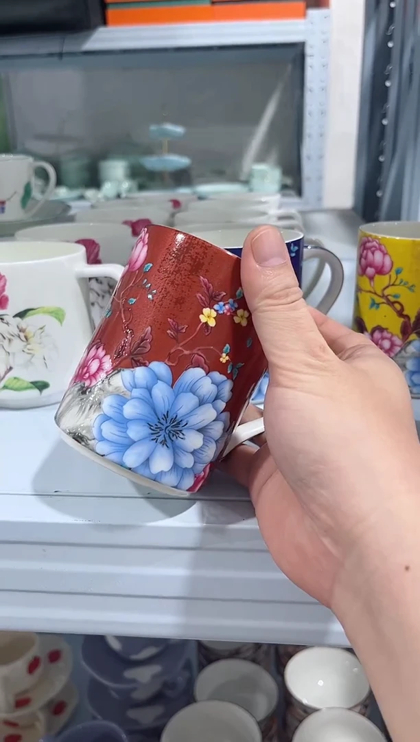 瓷片日用陶瓷（简装）马克杯一个