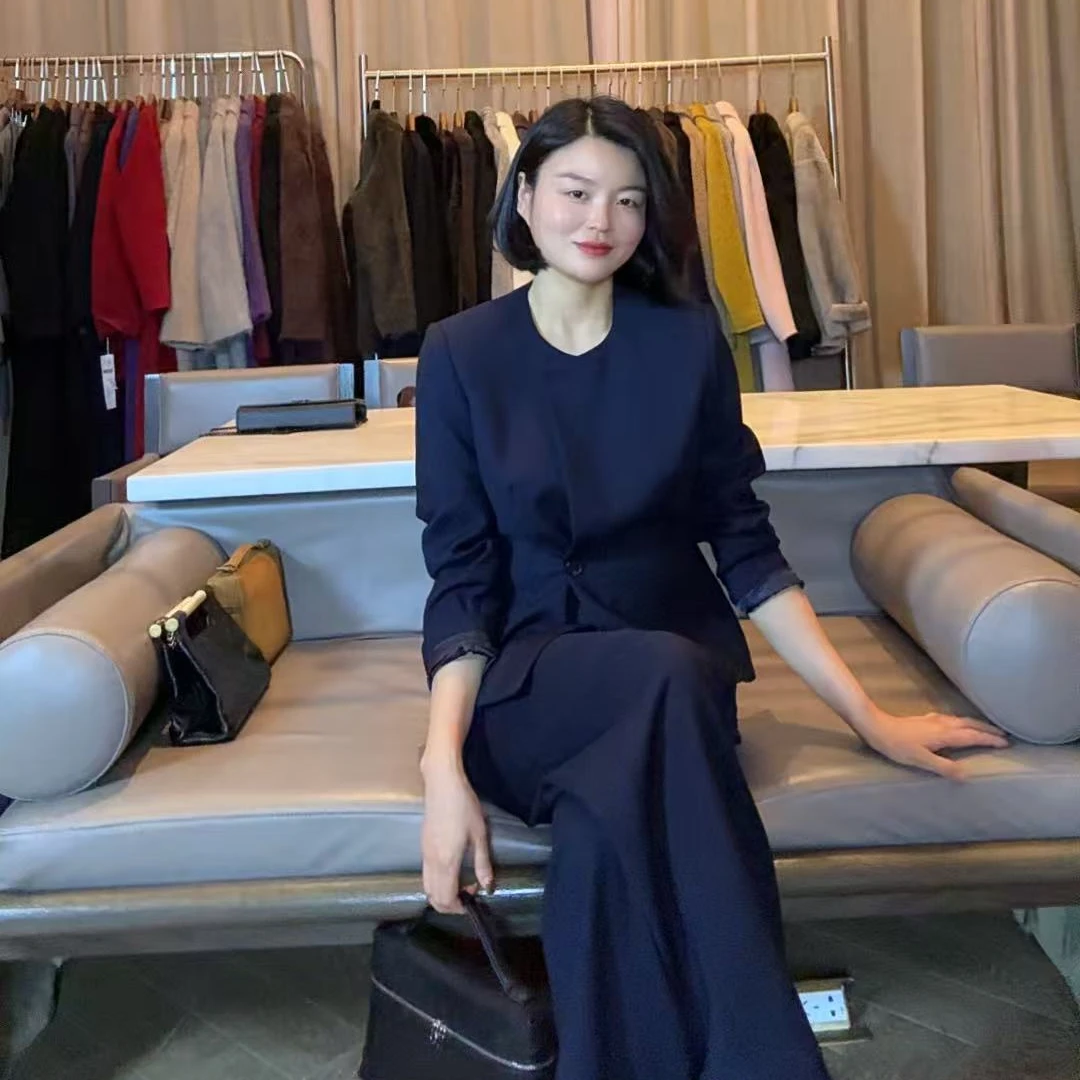 TANTAN 套装 显瘦气质时尚秋季毛呢套装收腰XD 2635