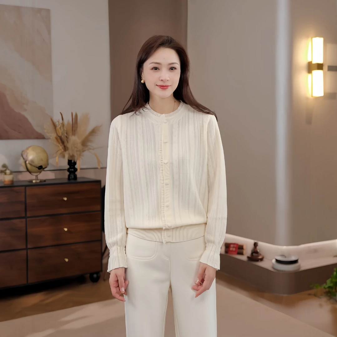 豆豆10【羊毛针织衫】新款冬季柔软贴身套头毛衣假开衫-2786725DM