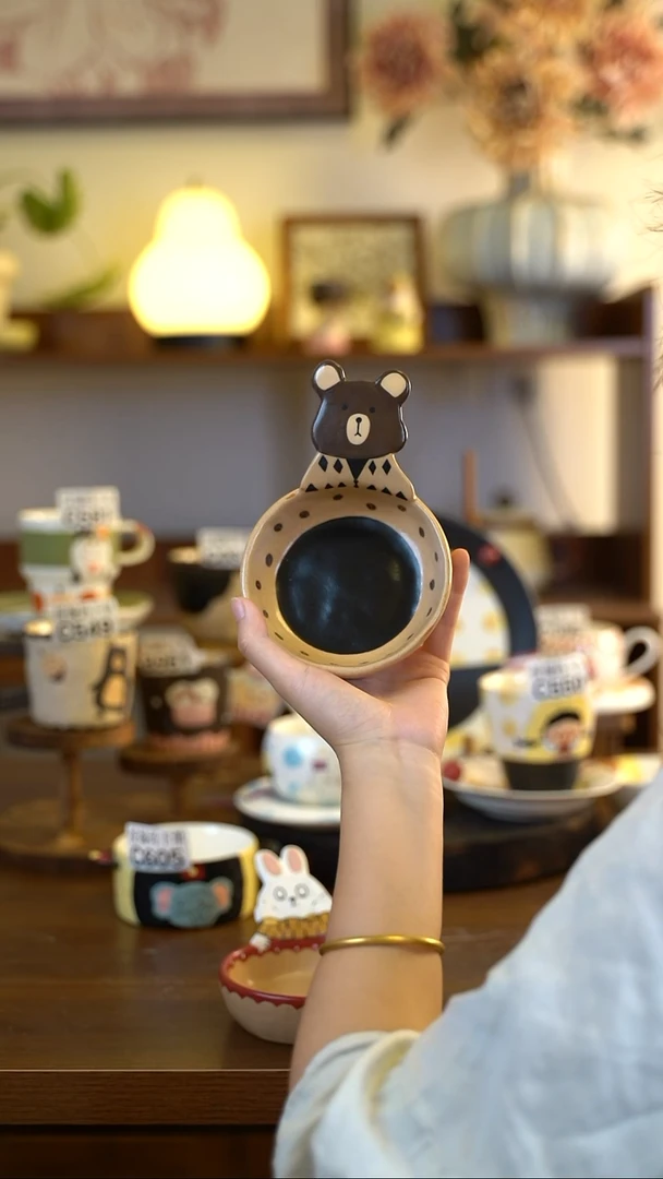 摆件C610 阿满屋手工手作陶瓷