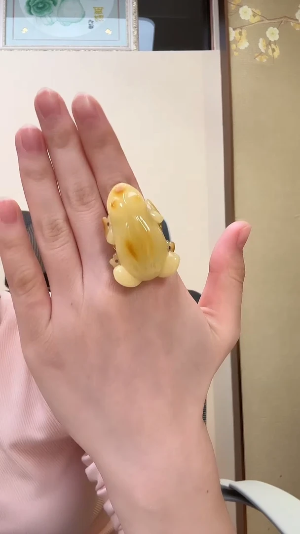 未镶嵌琥珀戒指戒指