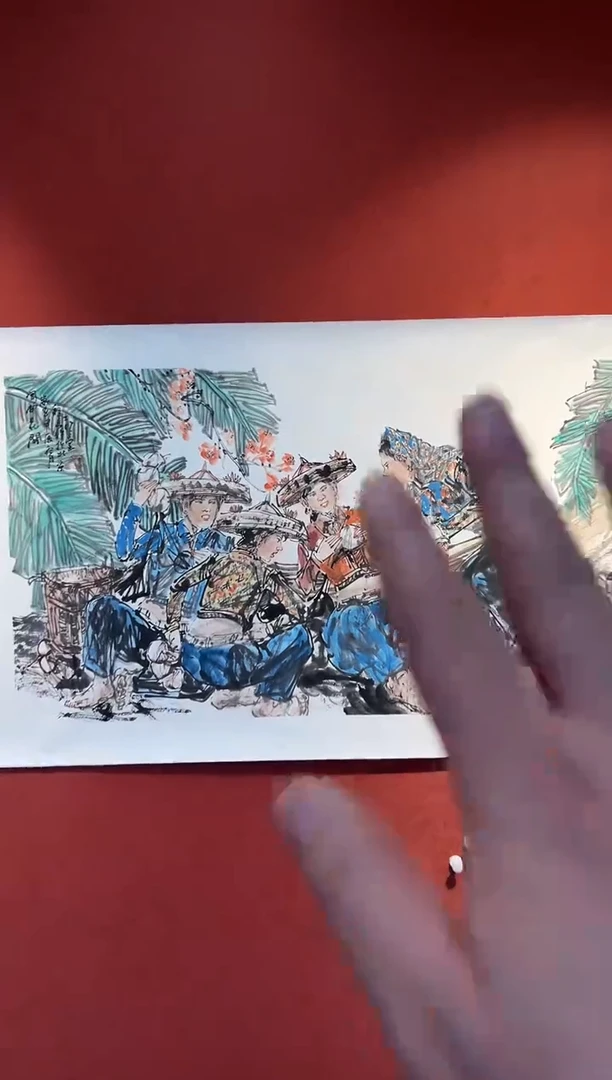 书法丁彩高国画展品