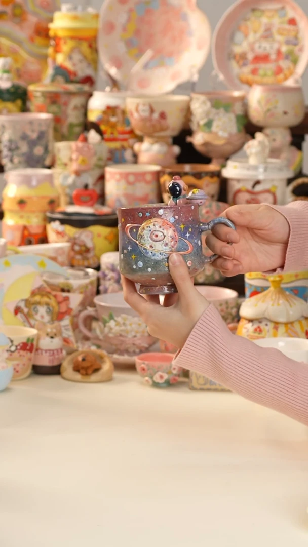 其他陶景德镇釉下彩手绘设计师款陶瓷