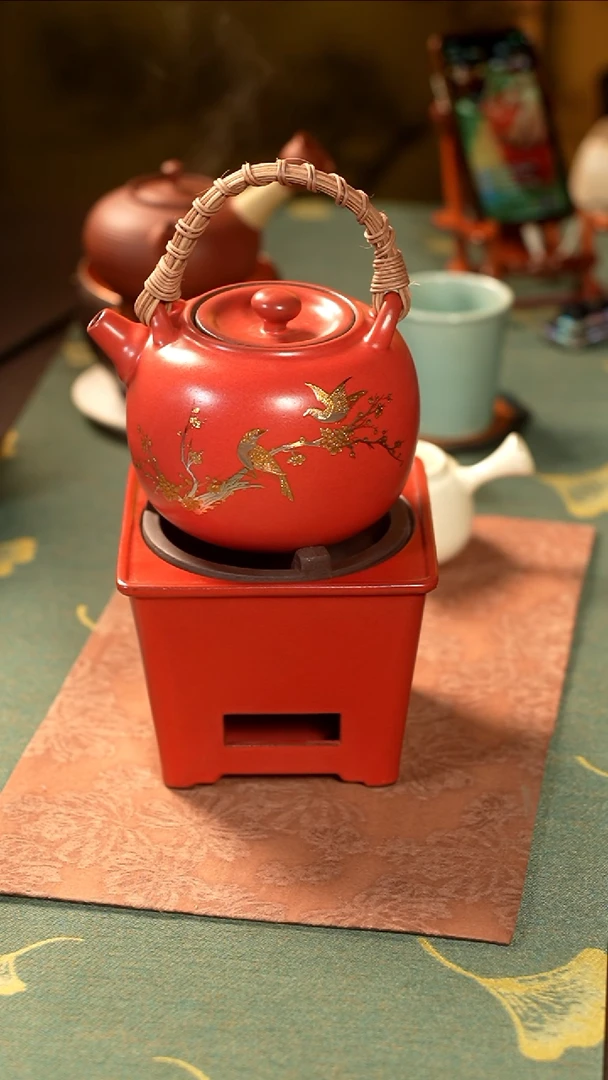 茶具茶具茶诵喜上眉梢壶+炉一套