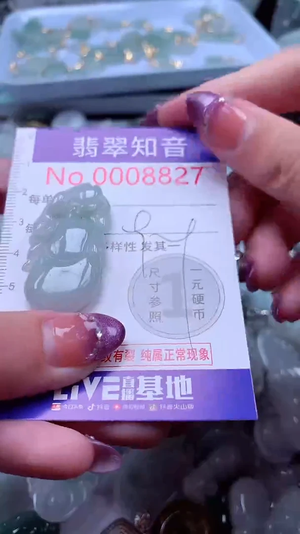 翡翠未镶嵌吊坠(不含链)8827