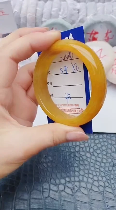 未镶嵌手镯石英质玉z144+55-56