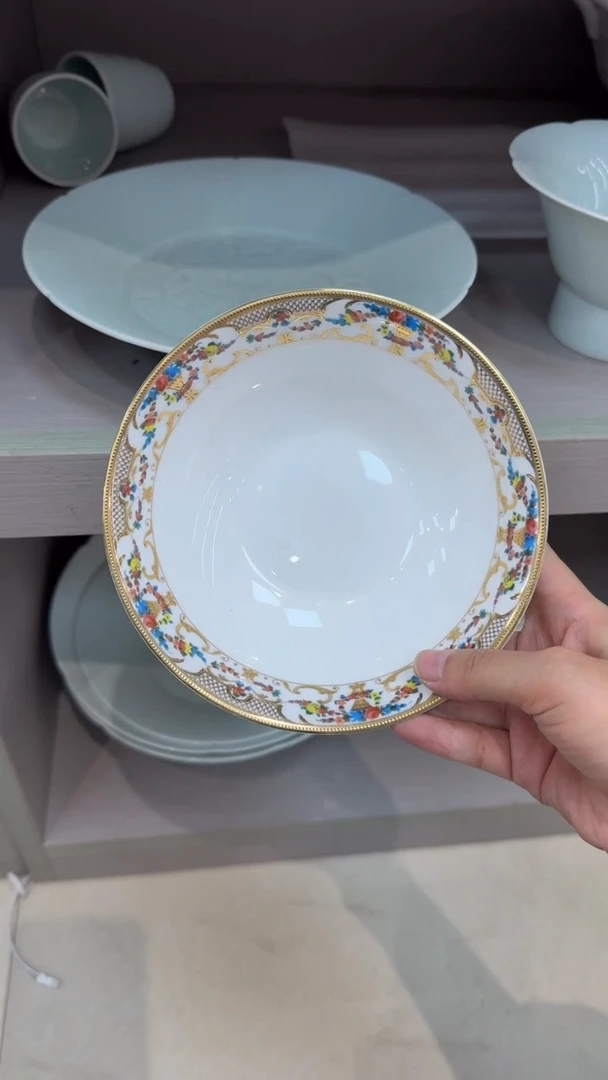 瓷片6.25英寸水果碗 2个