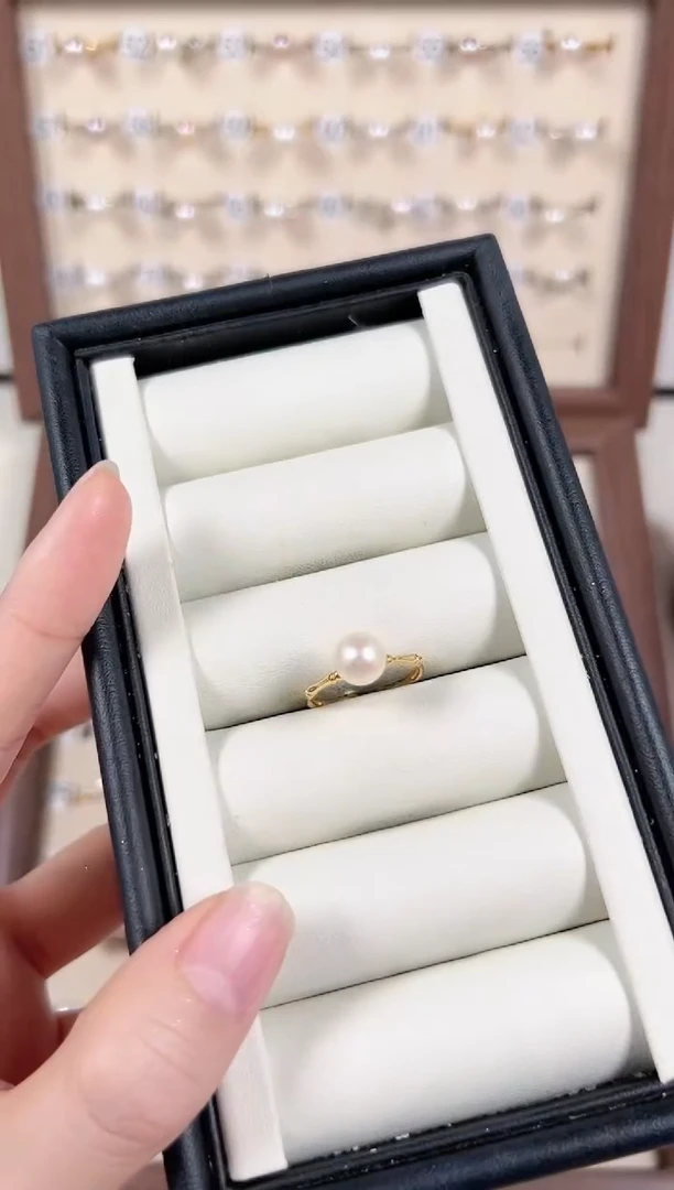 【闪购商品】淡水珍珠戒指银S925镶嵌10号