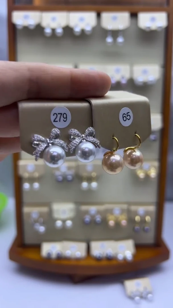 未镶嵌耳饰淡水珍珠279+65