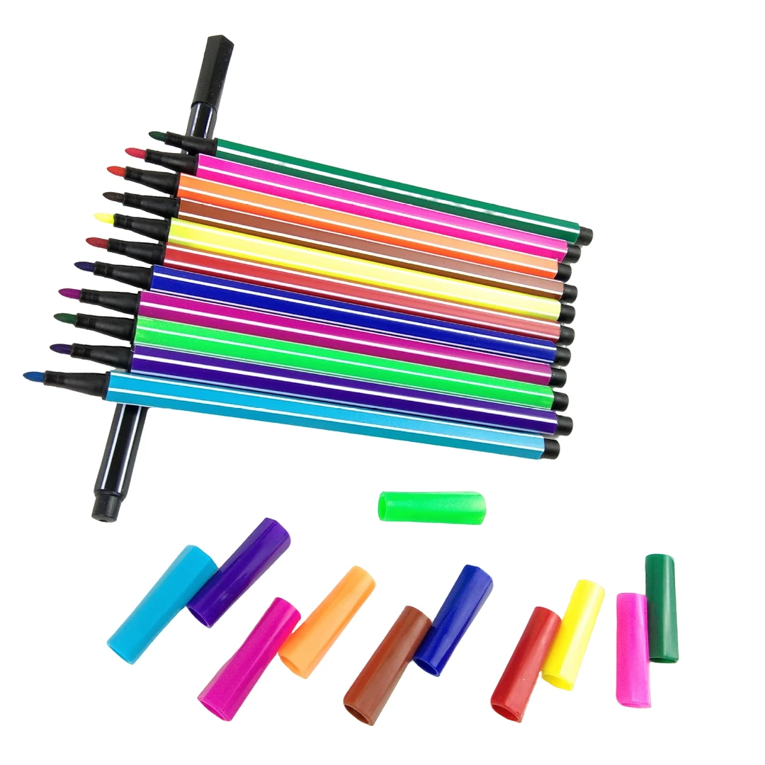 可水洗水彩笔套装24色36色画画笔儿童幼儿园小学生文具印章水彩笔