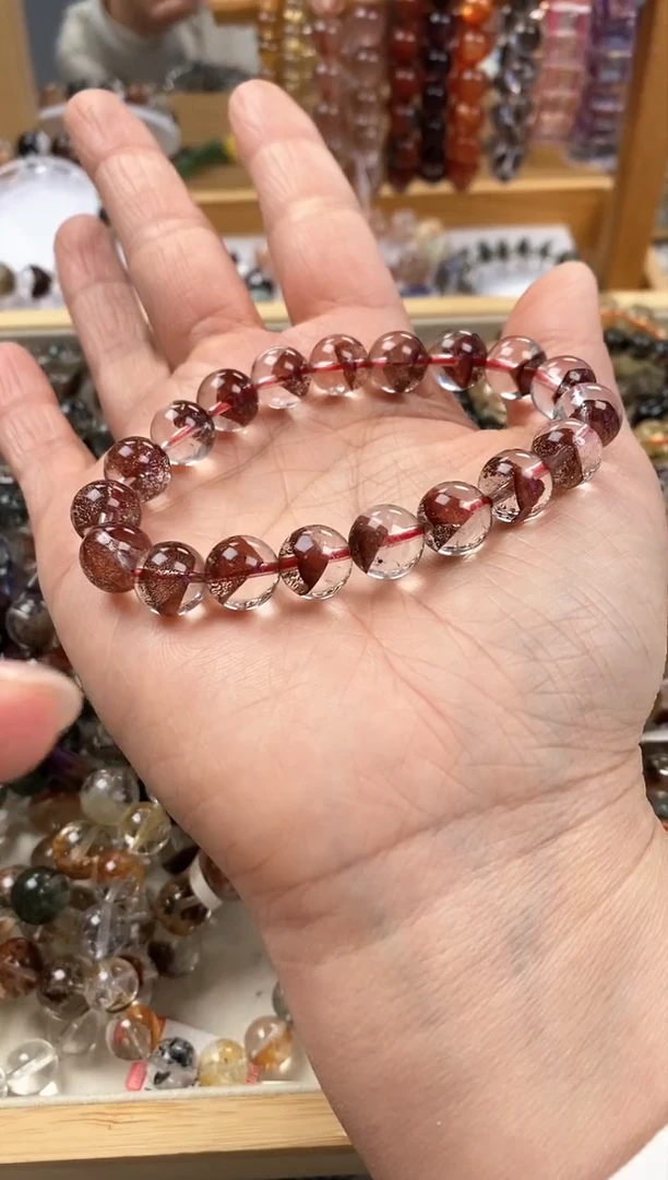 未镶嵌手链水晶金字塔红塔山10+