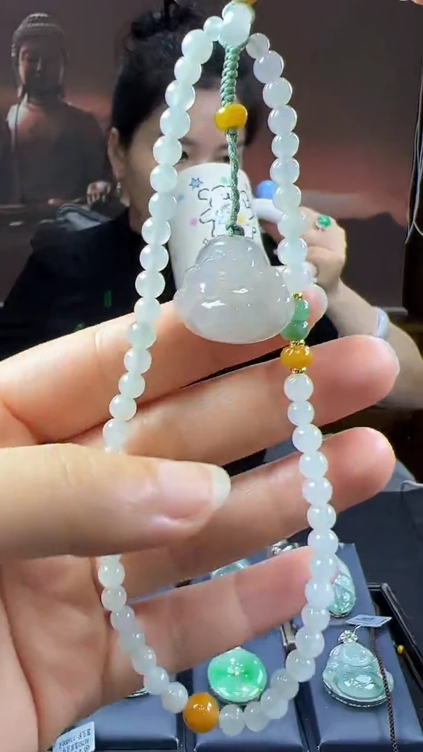 未镶嵌挂件翡翠手机链