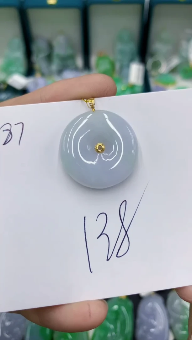 翡翠18K金镶嵌颈饰号链接11111111111111