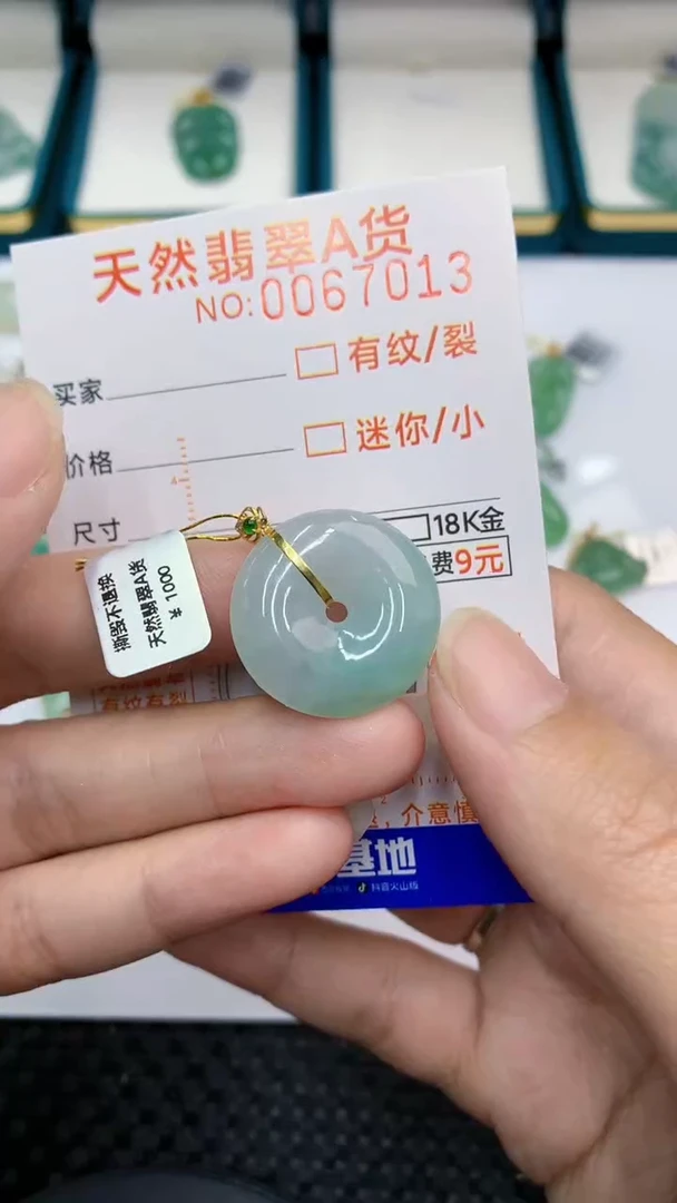 【闪购商品】翡翠颈饰18K金镶嵌            8