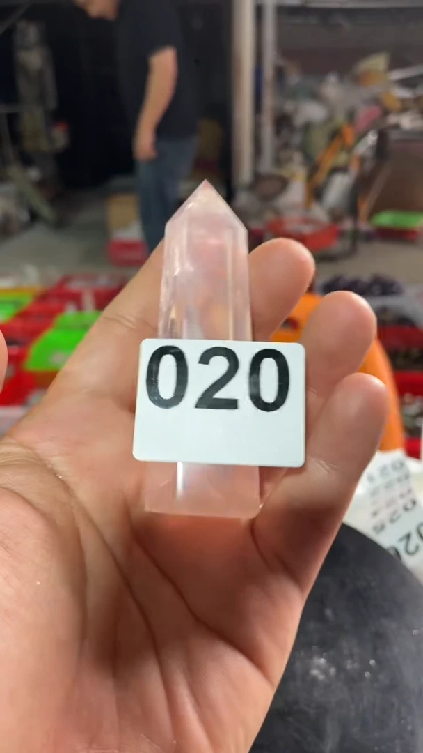 未镶嵌紫晶大型摆件（非配饰）粉水晶柱  020  12.9